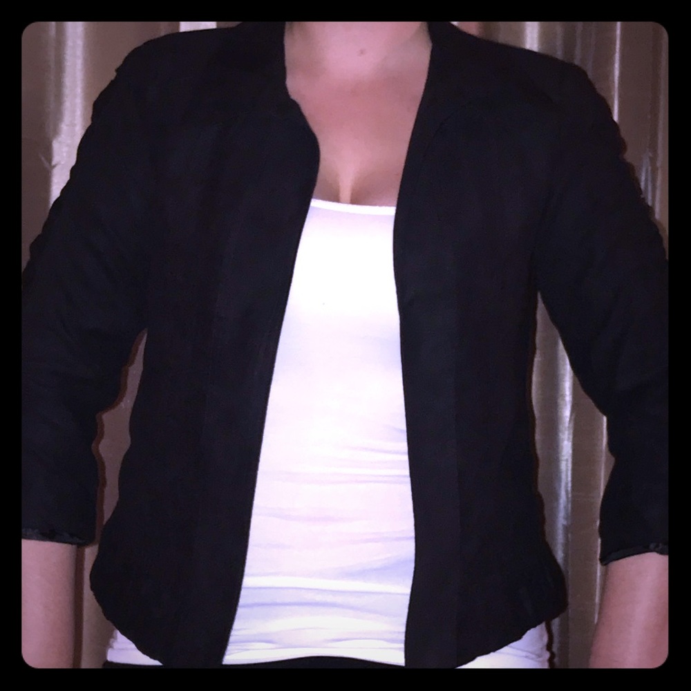 Christopher & Banks: black 🖤 suede jacket